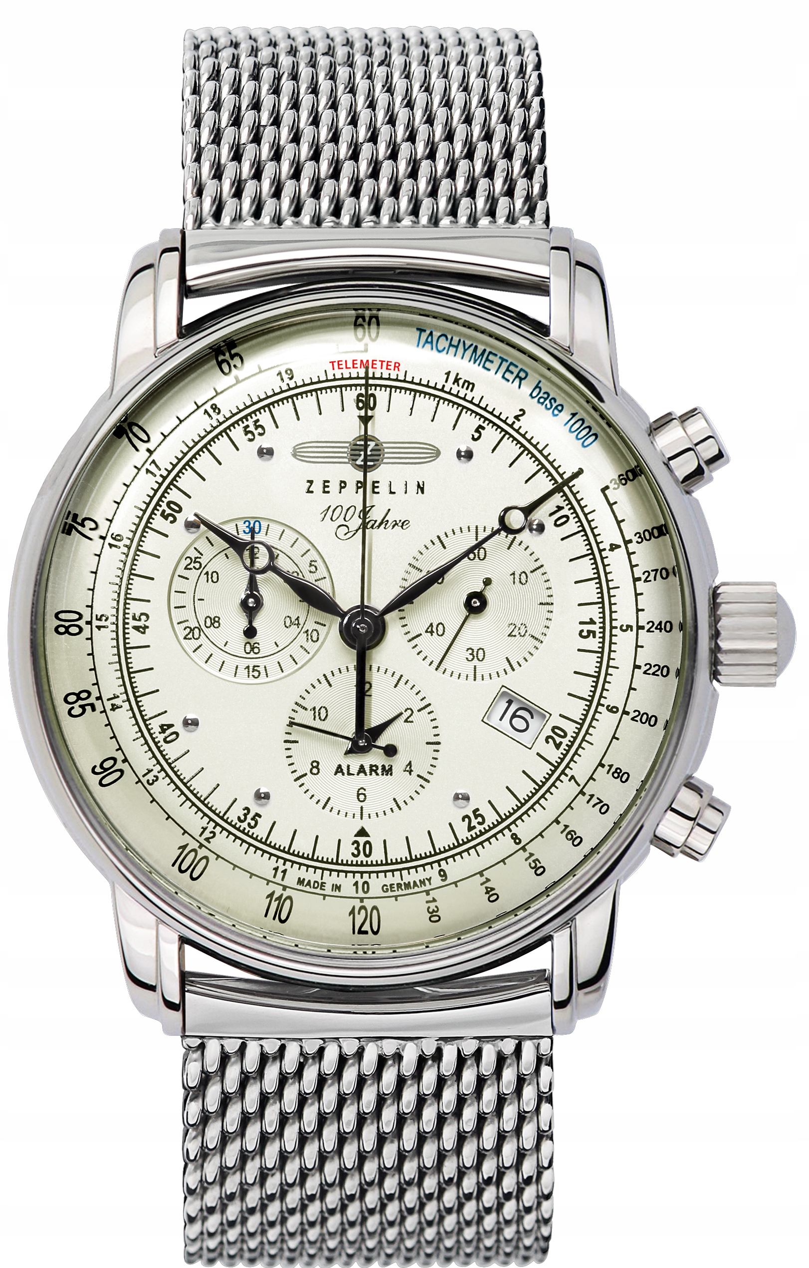 Nové Originální Pánské Hodinky Zeppelin 8680M-3 Jahre 100 mesh Quartz s krabičkou
