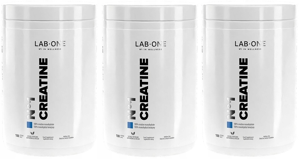 Lab One Sada 3x N°1 Creatine 500g Zero cukru Monohydrate