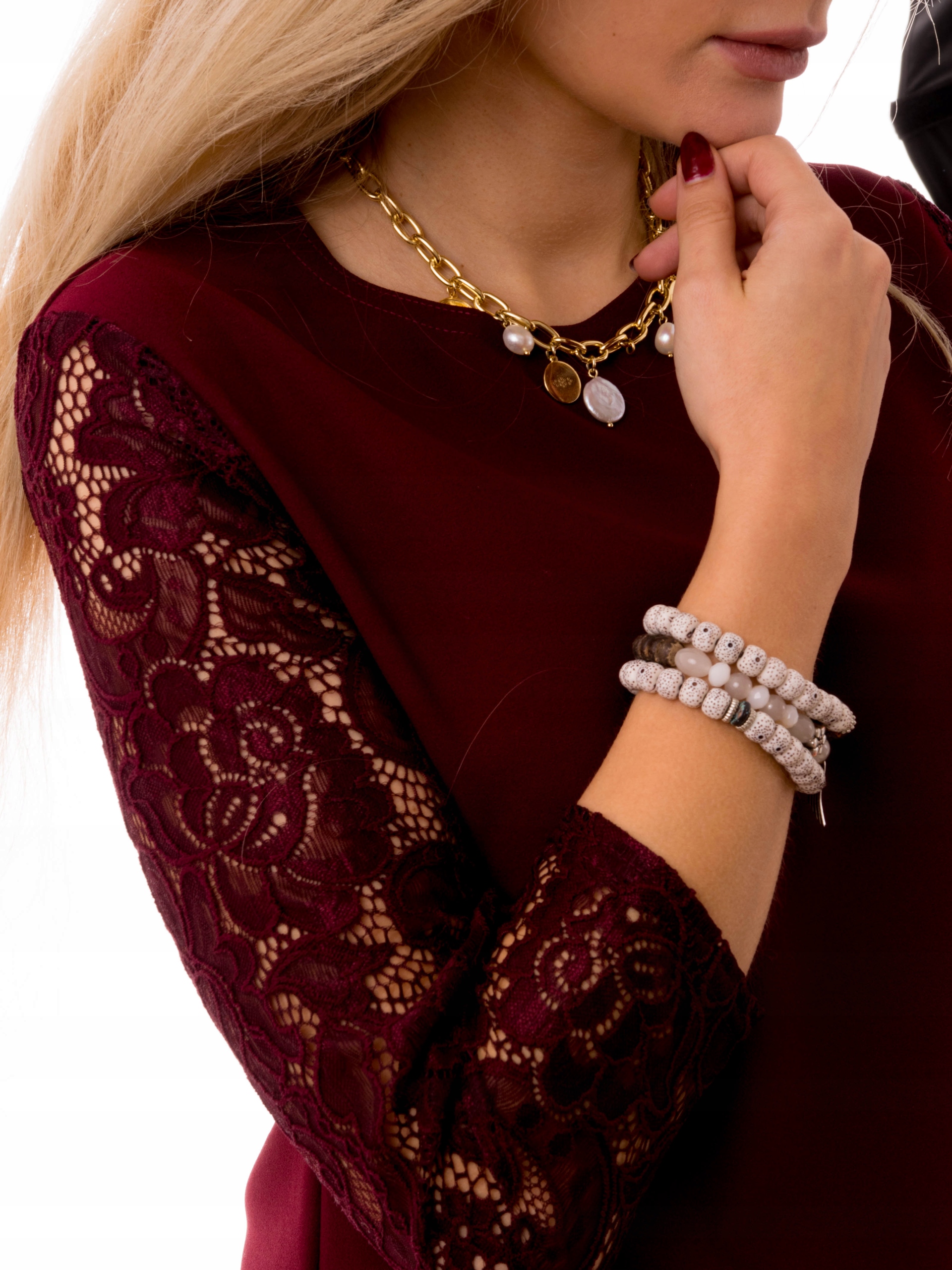 Modna Elegancka BLUZKA DAMSKA Koronka Dużo Kolorów POLSKI PRODUKT Marka Mabaje