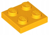

Lego 3022 J pomarańcz 2x2 plate płytka 2szt Nowy
