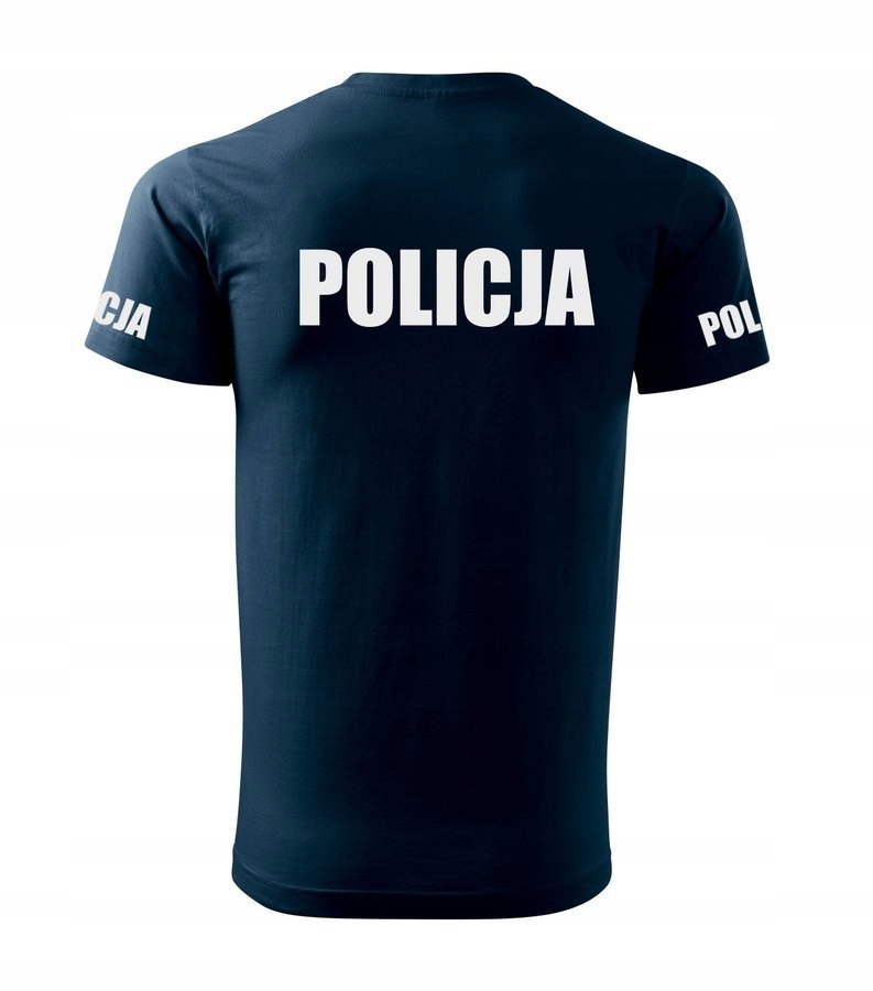 T-shirt POLICJA bawełniany ODBLASKOWA koszulka S Płeć mężczyzna
