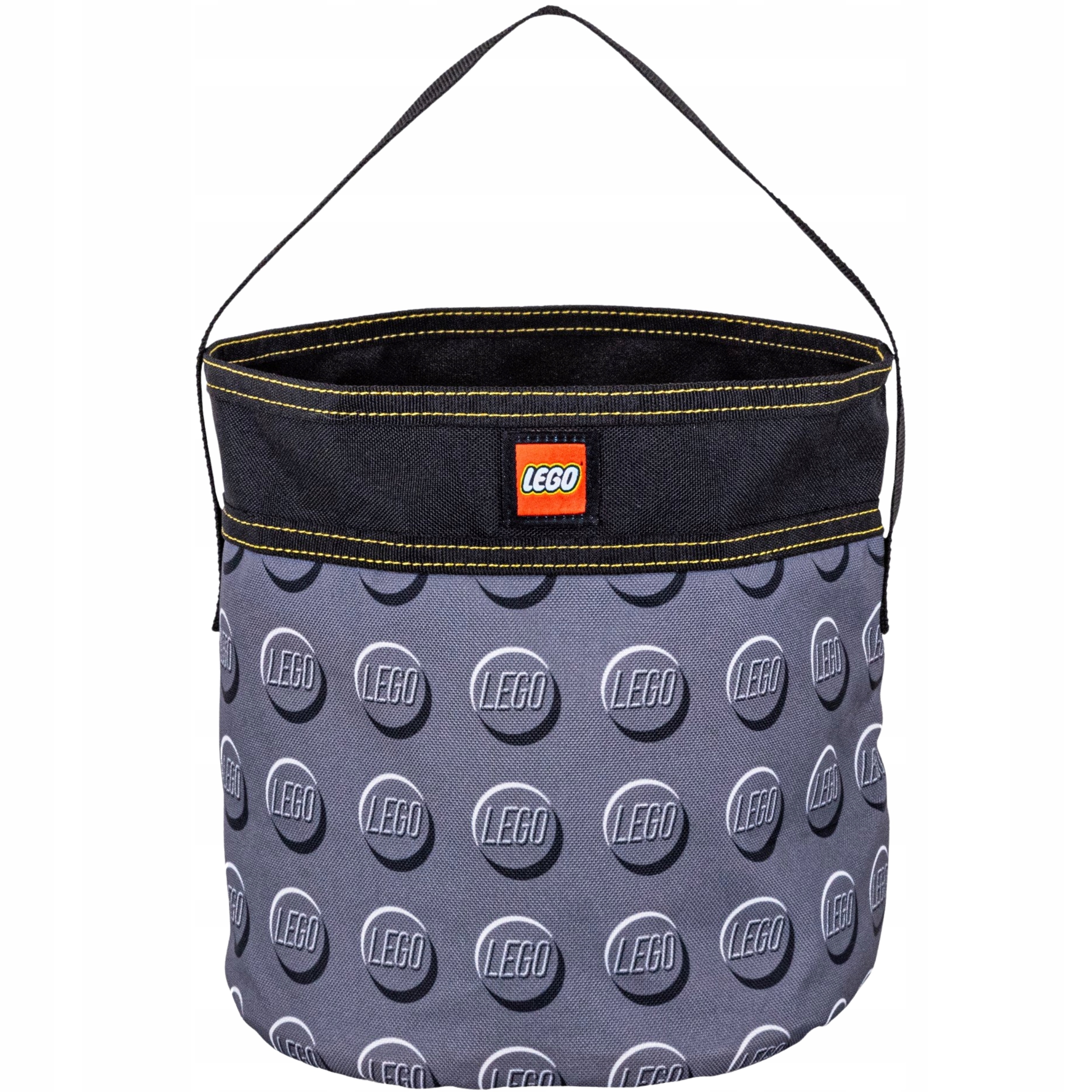 Torba dla Dzieci Lego Szary Materiałowy Worek na Klocki i Akcesoria
