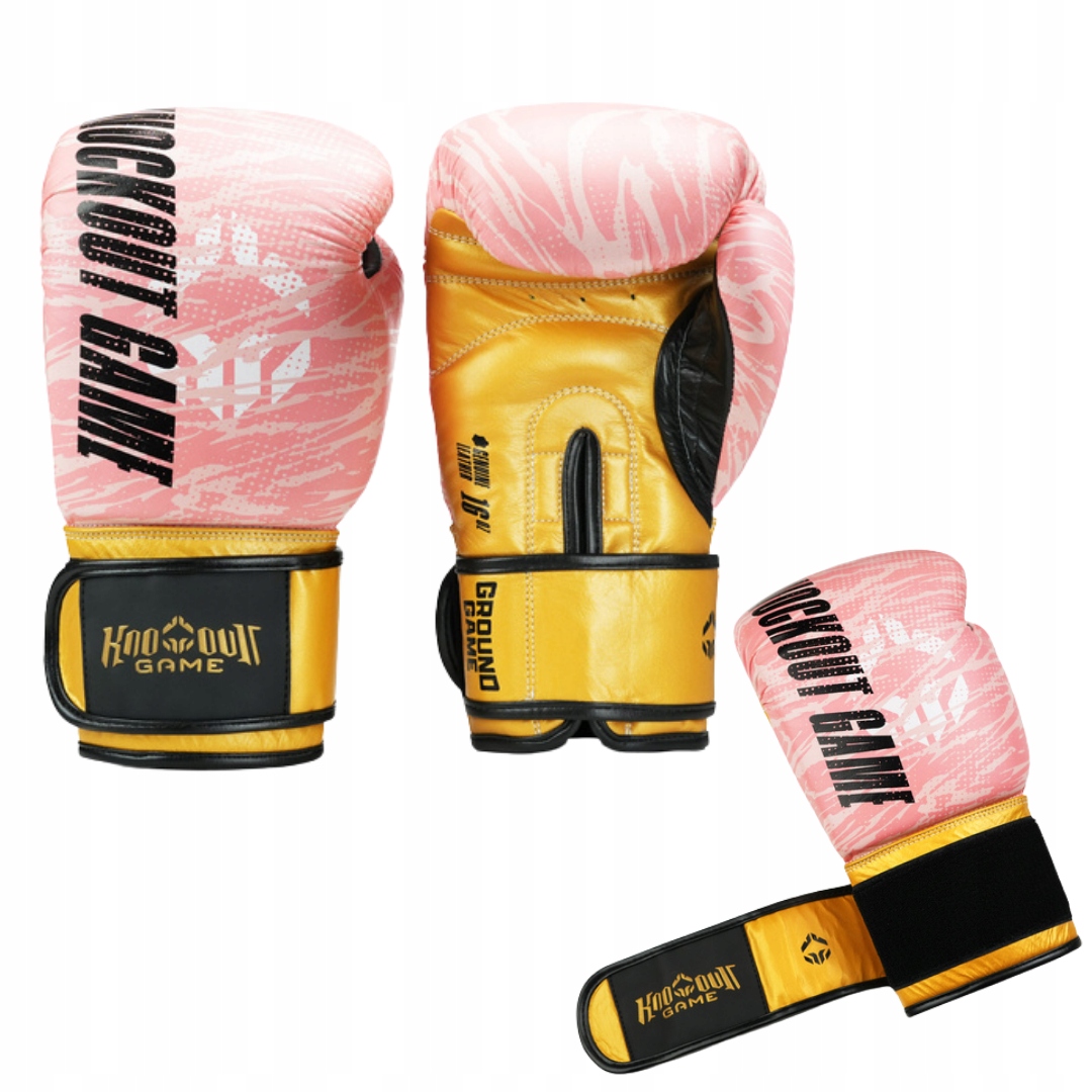 Rękawice bokserskie treningowe Ground Game Prime Pink r. 16oz