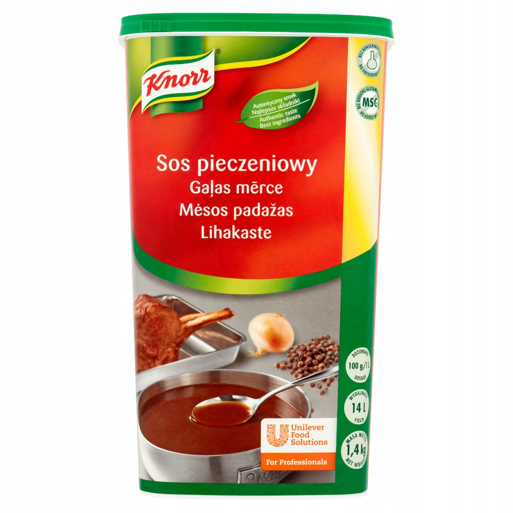 Knorr Omáčka omáčka 1,4 kg základ pro omáčky, tmavá omáčka