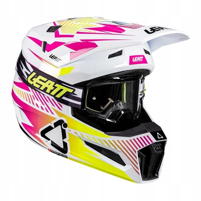 Prilba cross s okuliarmi Leatt Kit Moto 3.5 Storm Pink ružová Darčeky