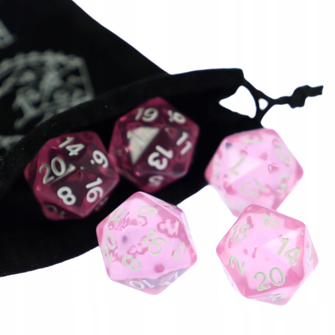 ZESTAW 25 KOSTEK K20 RPG NIBYLANDIA KOŚĆ DWUDZIESTOŚCIENNA Liczba ścian 20