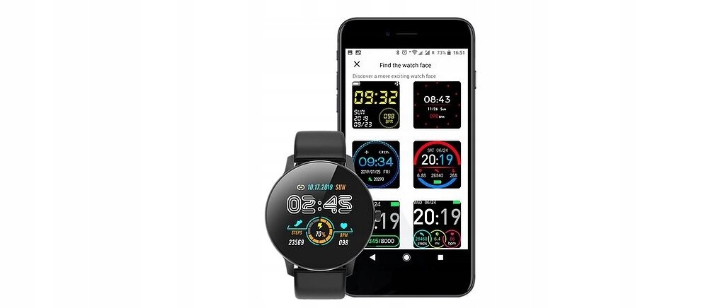 Smartwatch BEMI Ari Czarny Komunikacja Bluetooth