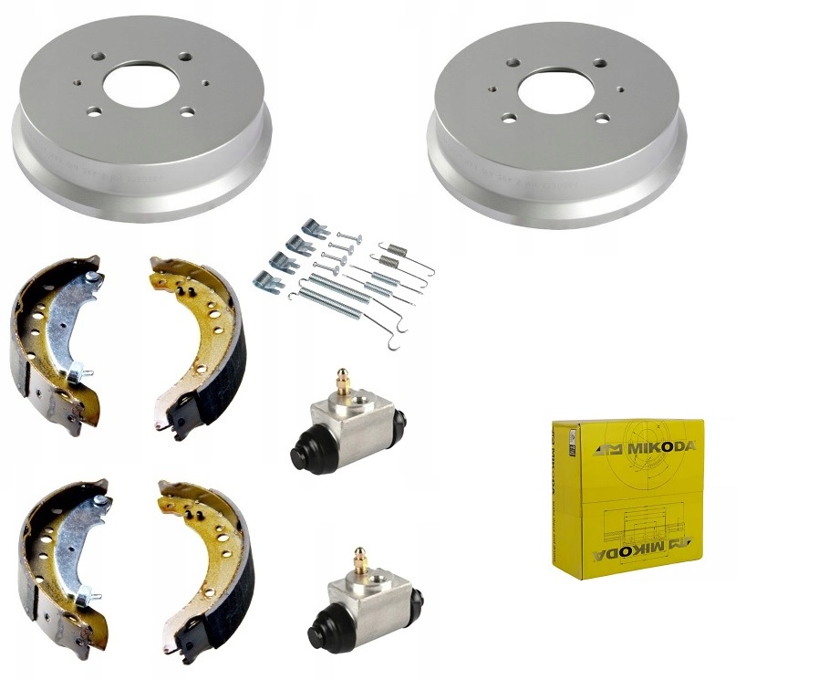 Bubny Čelisti Válce Sada Smart Forfour Mitsubishi Colt VI 2004- Zadní