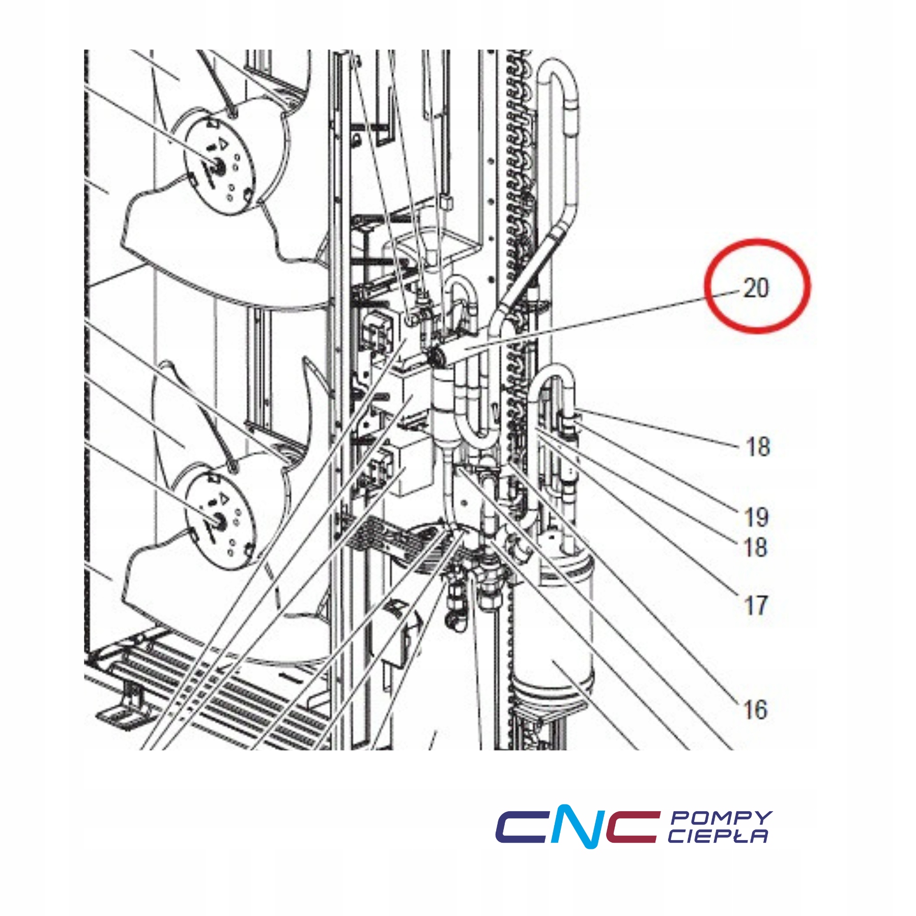 226828 S70E05403 4-WAY Valve Štvorcestný ventil pre tepelné čerpadlá Mitsubishi
