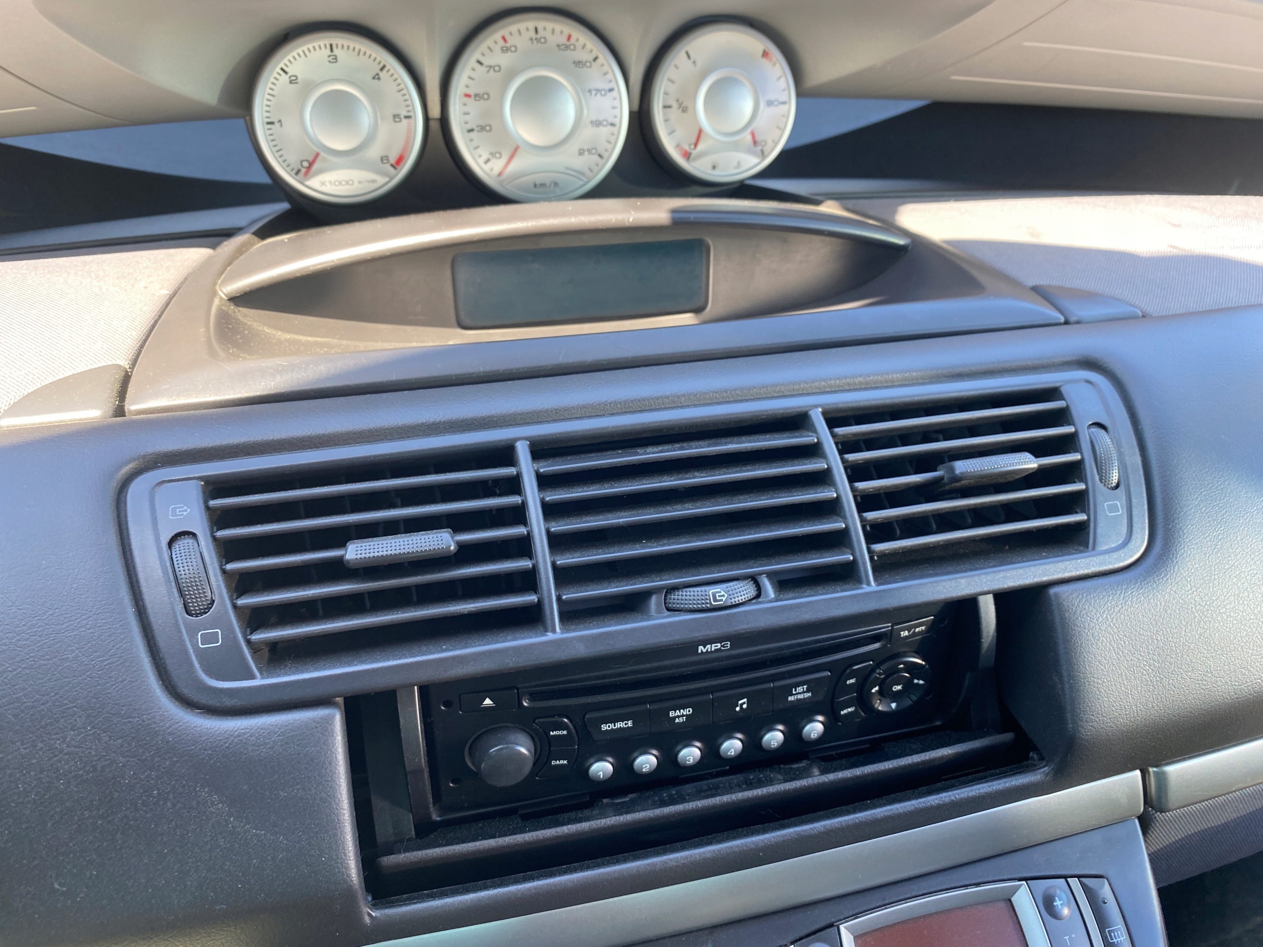 Lüftungsgitter des lüfters luft mitte Peugeot 807 06-10