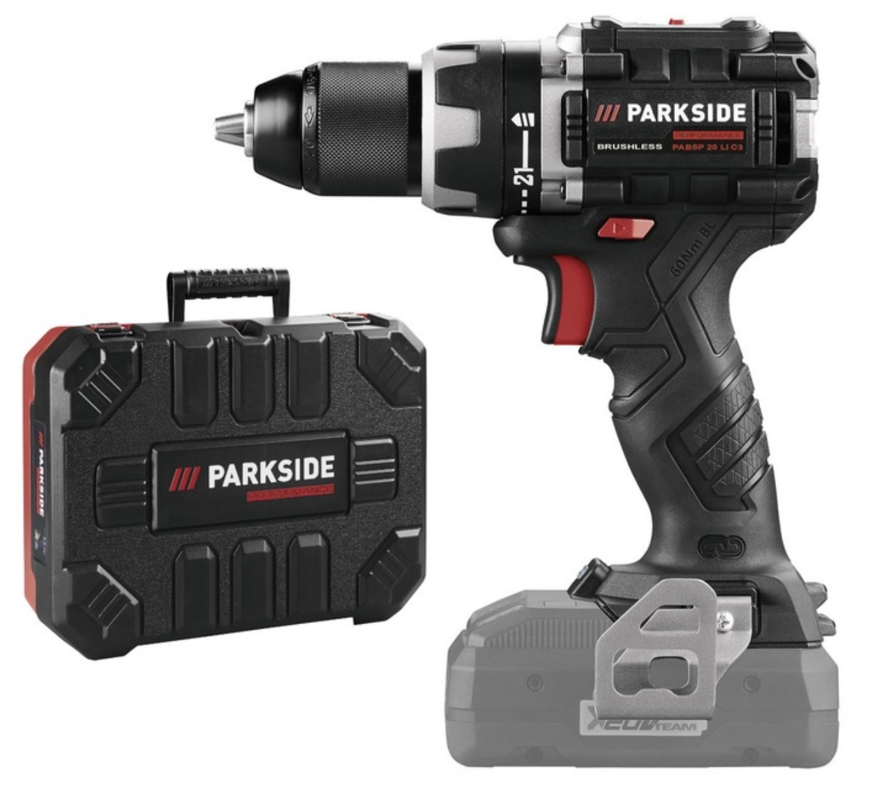 Wiertarko-wkrętarka bezudarowa Parkside 20 V 0 W (4055329081021) • Cena ...
