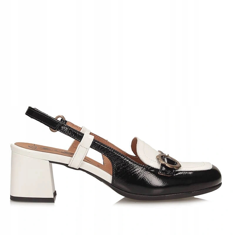 Dámské lodičky Fly London PEMY456FLY Offwhite/black bílé a černé