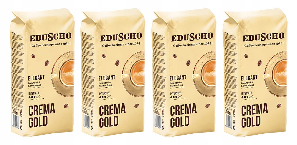 Kawa ziarnista Eduscho Crema Gold Elegant ziarno mix Arabica Robusta 4kg