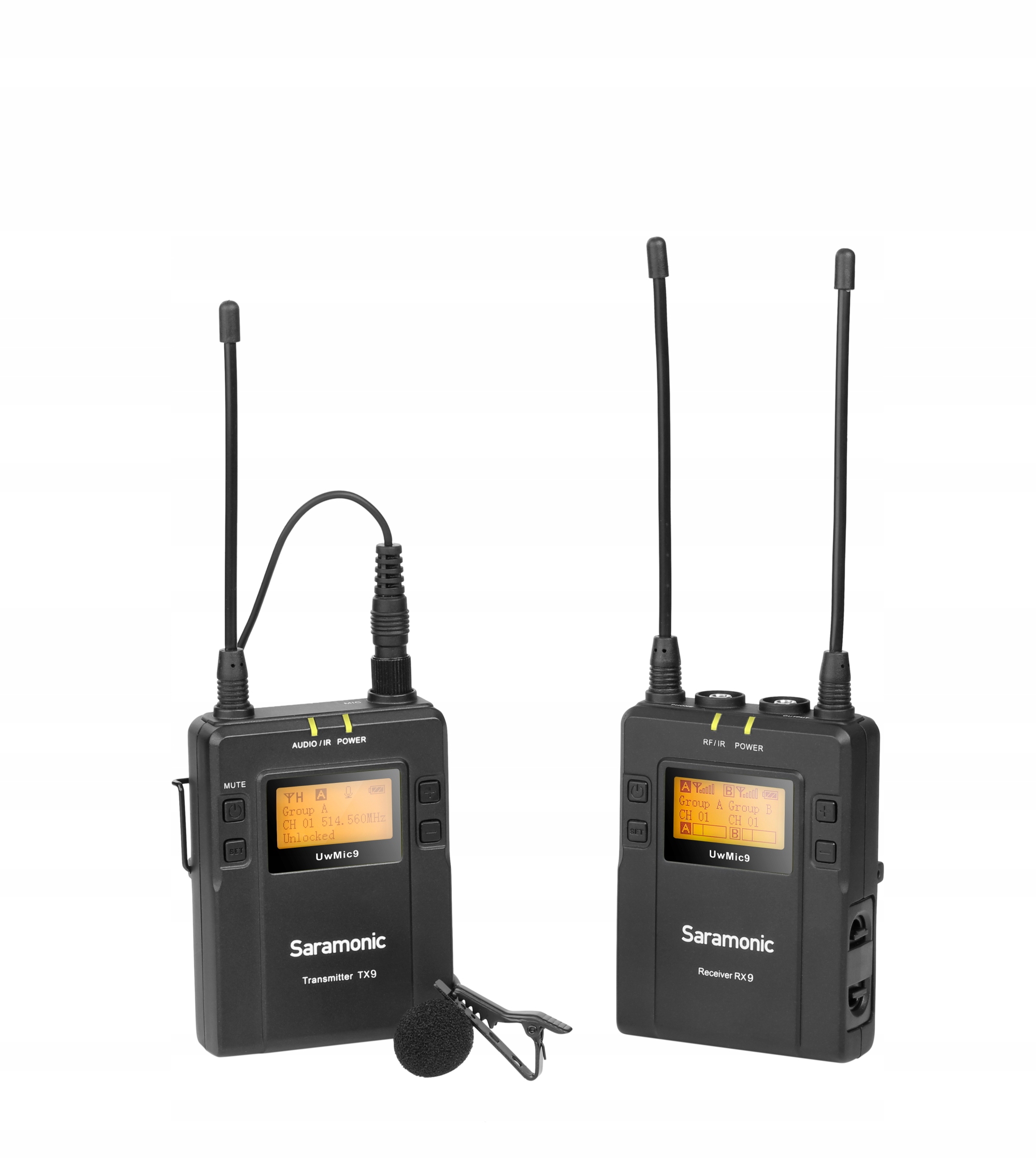 

Saramonic UWMIC9 Zestaw Bezprzewodowy RX9+TX9 KIT1
