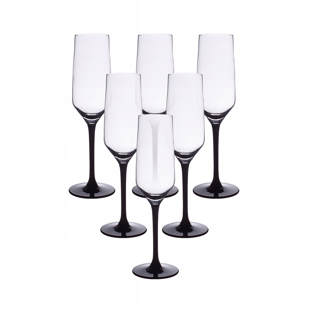 

Kieliszki Do Szampana Rubin 220ML 6SZT Czarna Noga