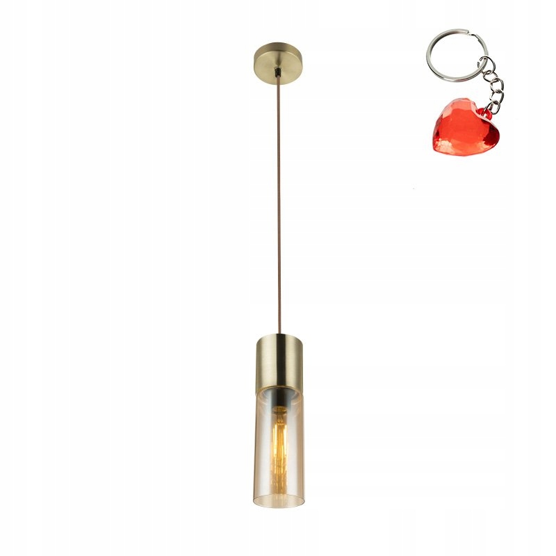 Závěsná lampa nad stůl E27 25W skleněná lampa Annika 21000HM Globo Dárek