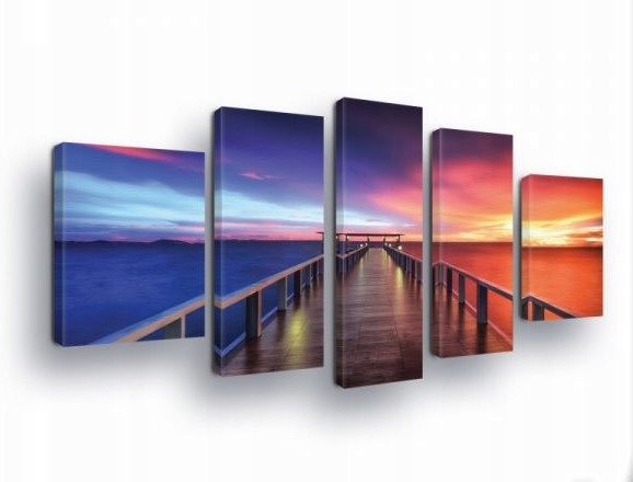 Obraz 170x100 Západ slnka more oceán pokoj príroda farby obloha