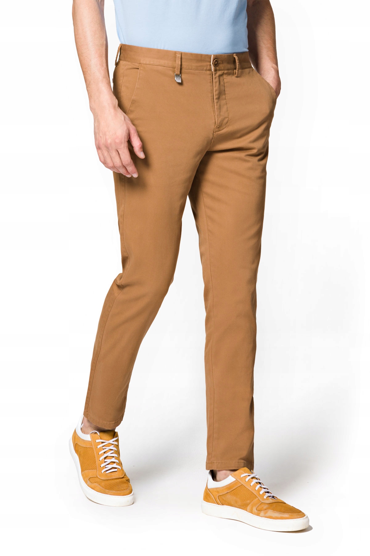

Spodnie Camelowe Chino Lancerto Monaco W35/L32