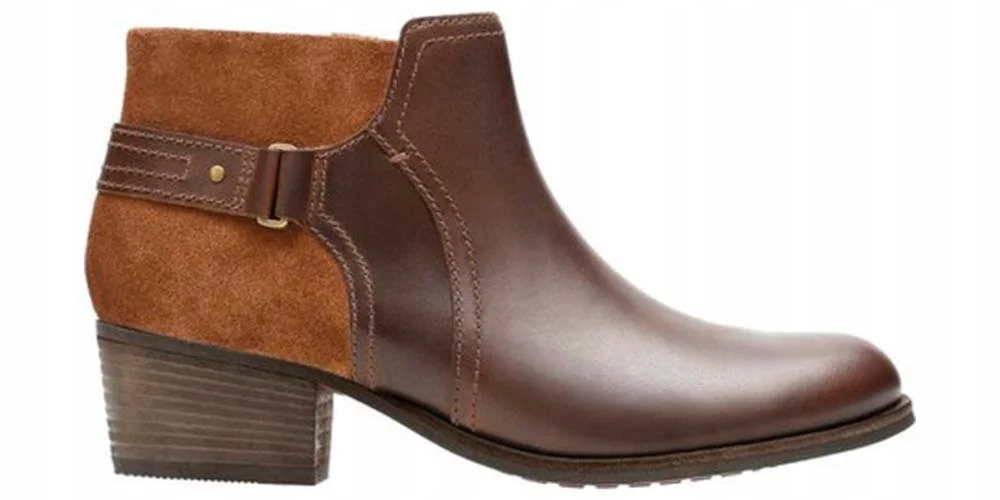 Clarks Dámské Kotníkové Boty Maypearl Lilac velikost 37 Hnědé, Kůže, Semiš