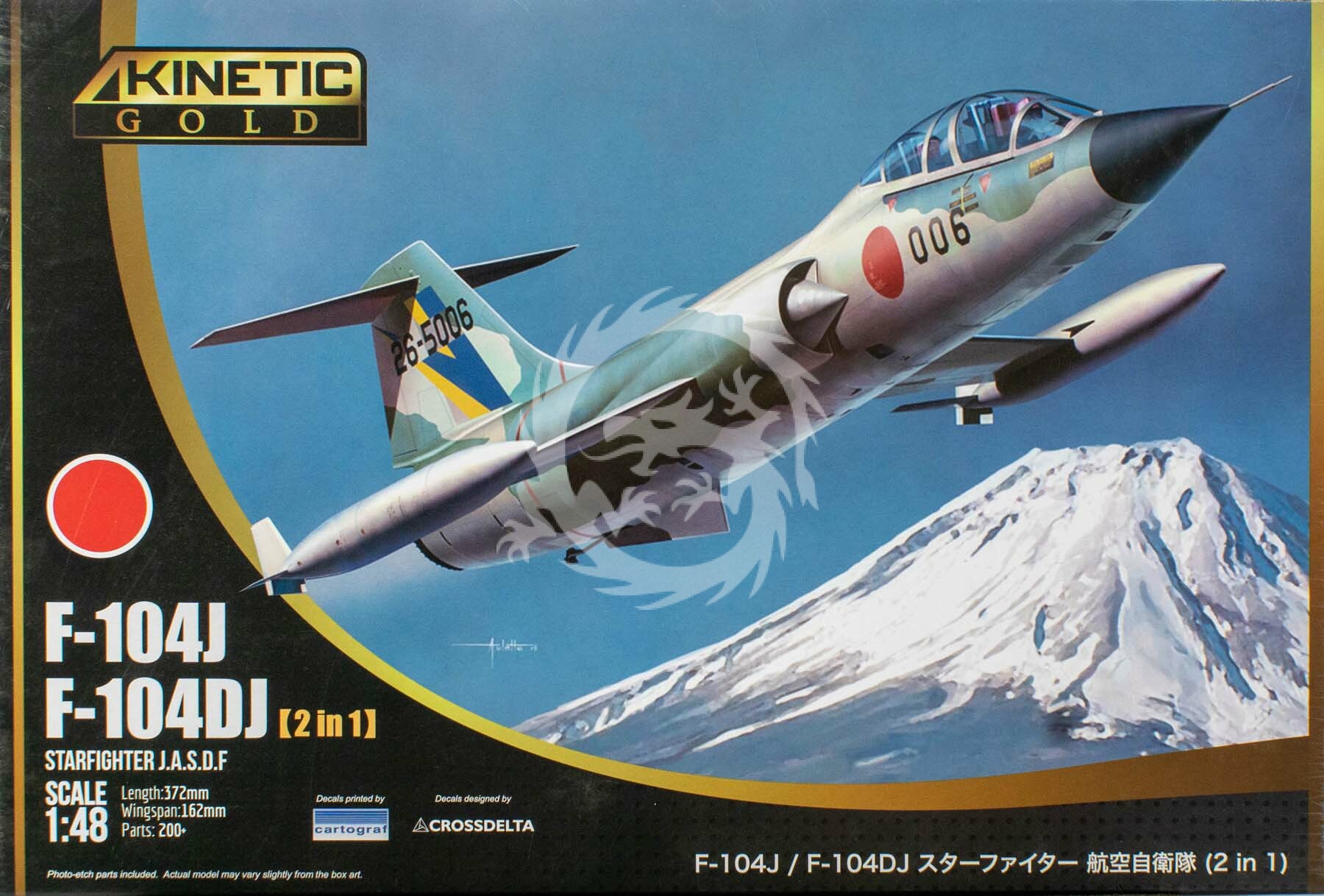 F-104J F104DJ Kinetic K48092 měřítko 1/48
