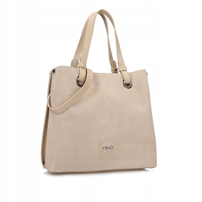 Dámská kabelka Ryłko R40972TB_3QO kožená béžová na zip