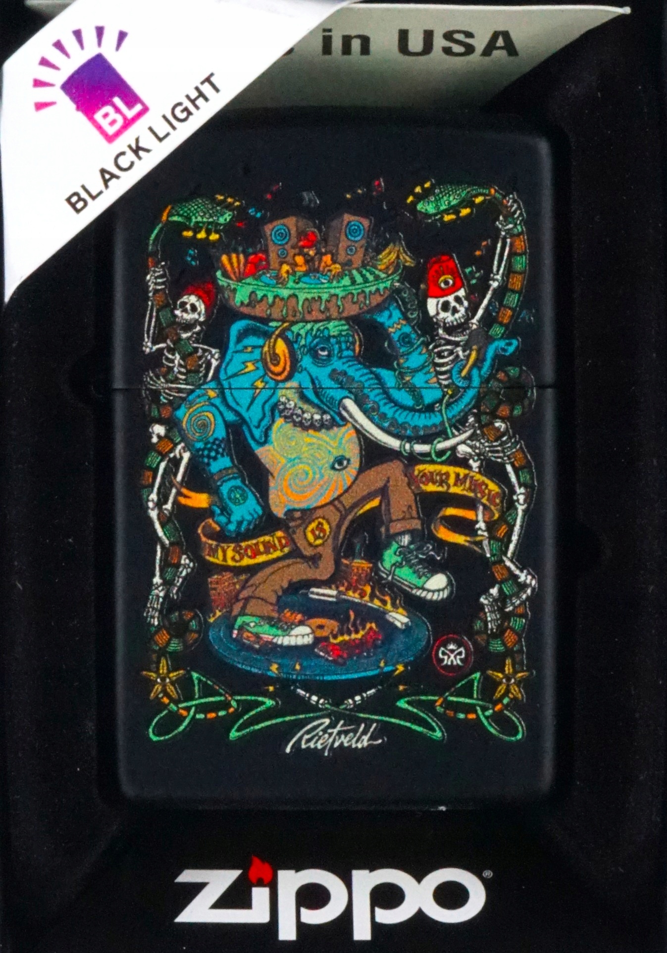 Zapalovač Zippo Rick Rietvield Design 60006770 Větruodolný, benzínový