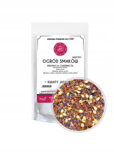 3 x Winoszarnia Květiny na dort Modrá zahrada chutí 20 g Jedlé