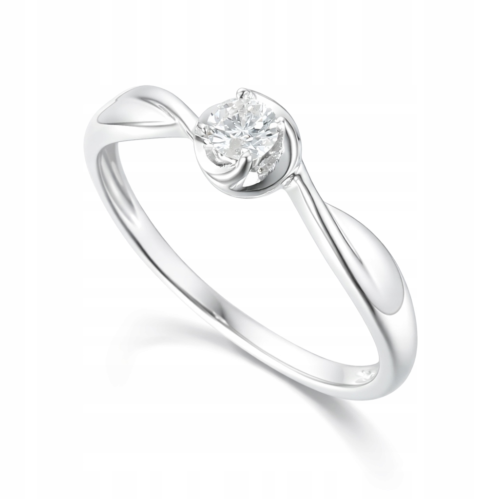 Prstýnek z bílého zlata Au 585 s diamantem R38480W velikost 11