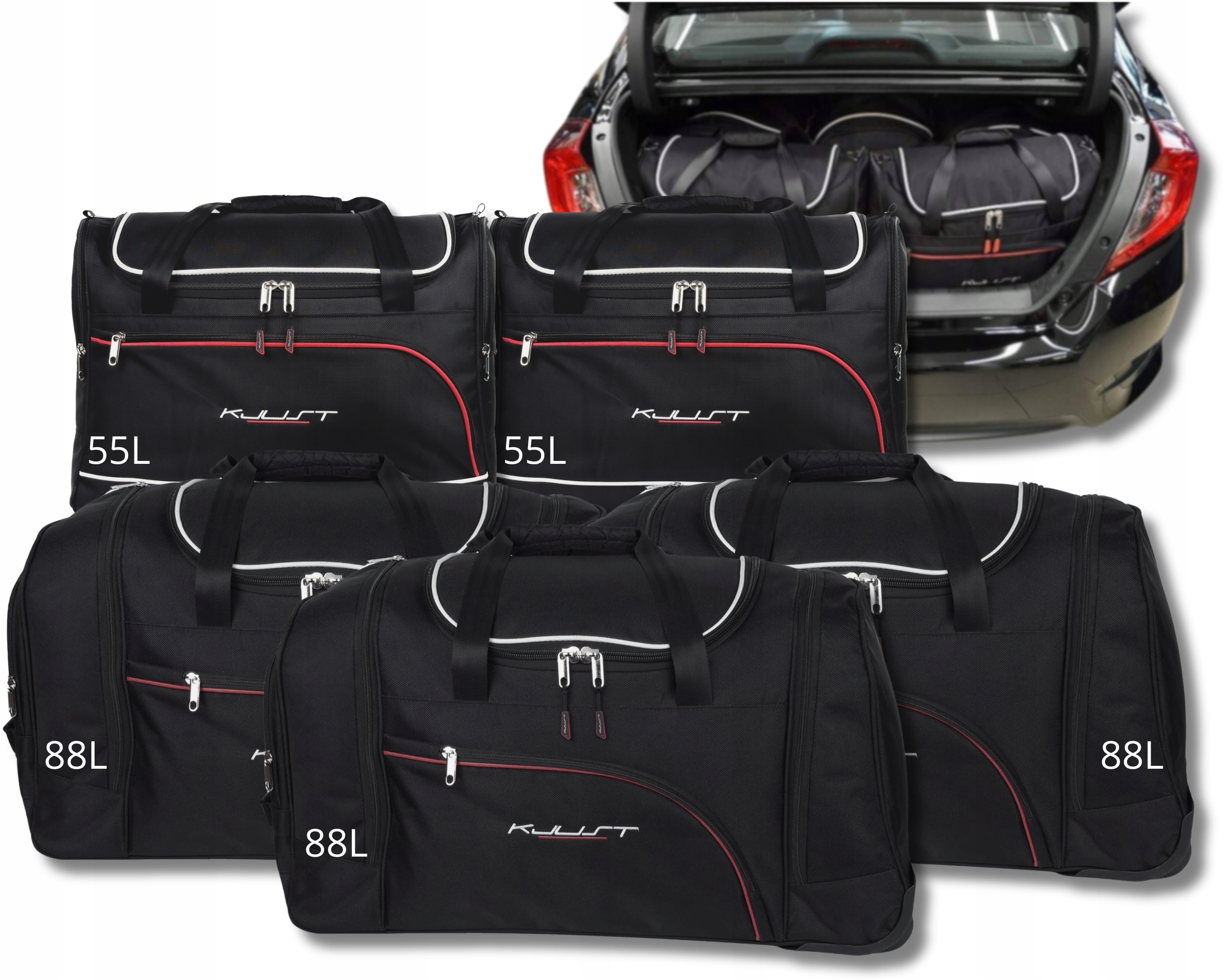 Cestovná Taška Do Kufra Honda CIVIC Sedan 2017-2021 5 ks