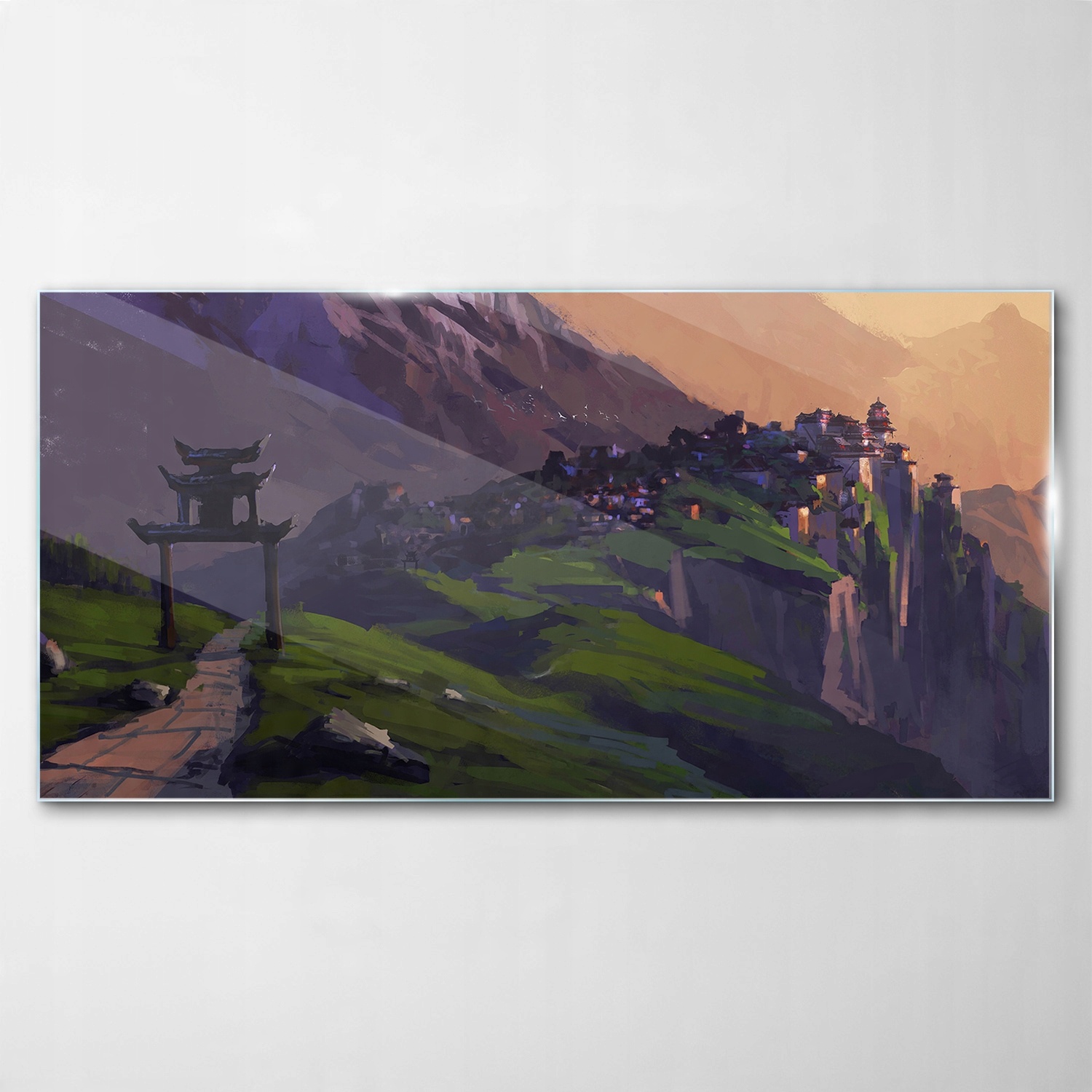 

Obraz Szklany Dekor Chiny Miasto Abstrakcja 120x60