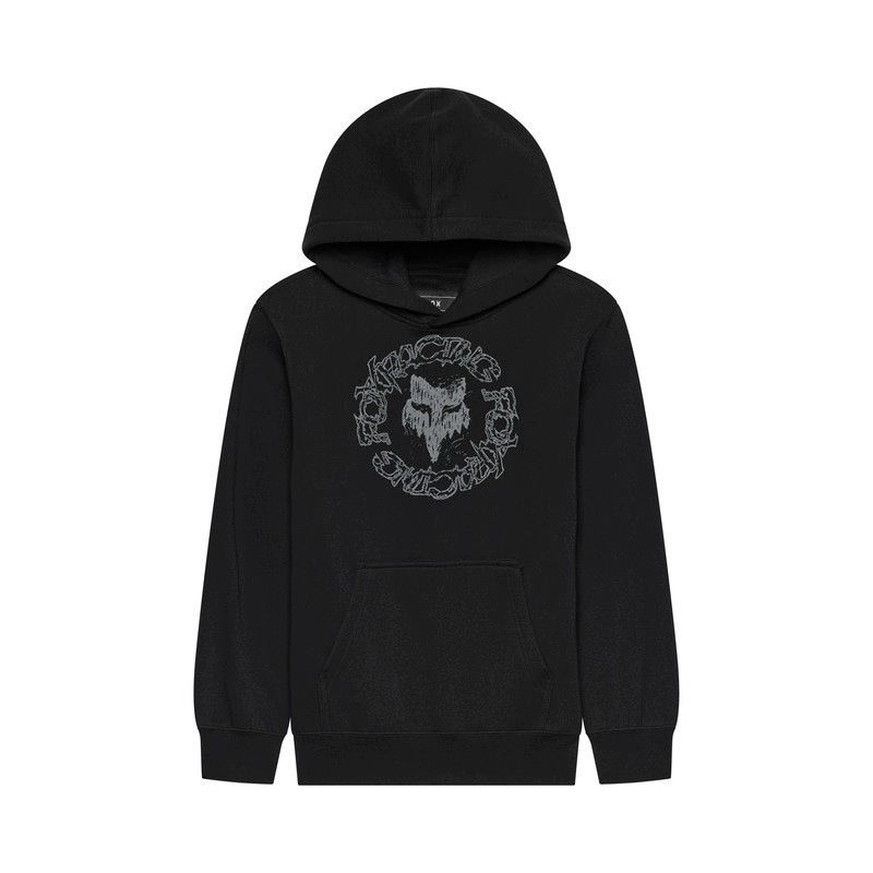 Mikina S Kapucňou Junior Fox Slowburn Fleece Po Black (ym)