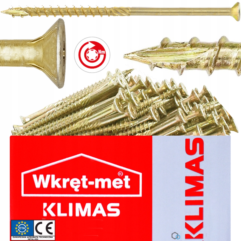 

Wkręty Ciesielskie 6x50 Torx Łeb Stożkowy 200szt