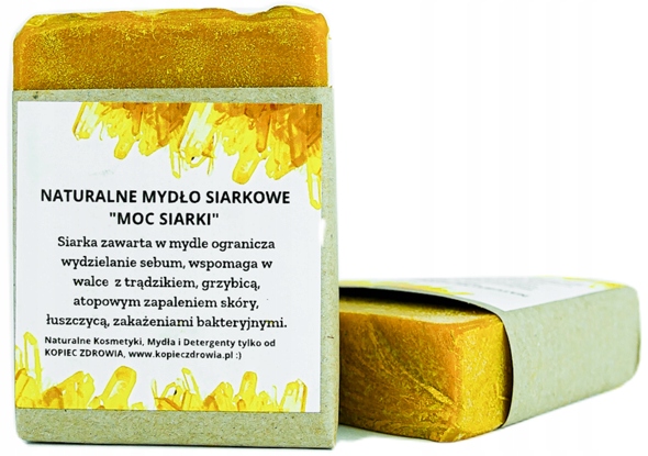

Mydło siarkowe 100% naturalne do ciała twarzy 110g