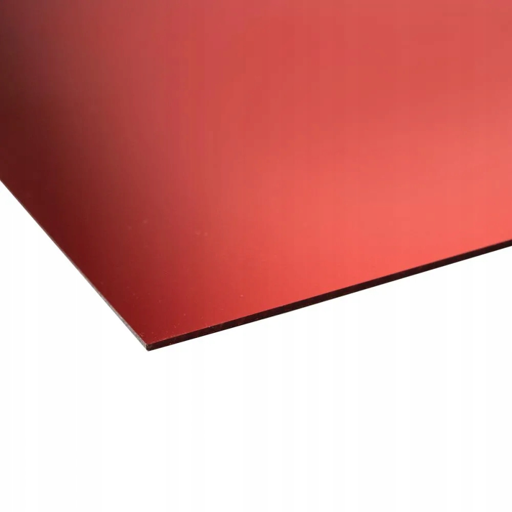 Plexi zrcadlově červené 2 mm 205 formát 900×600 mm 90×60 cm akryl plexisklo