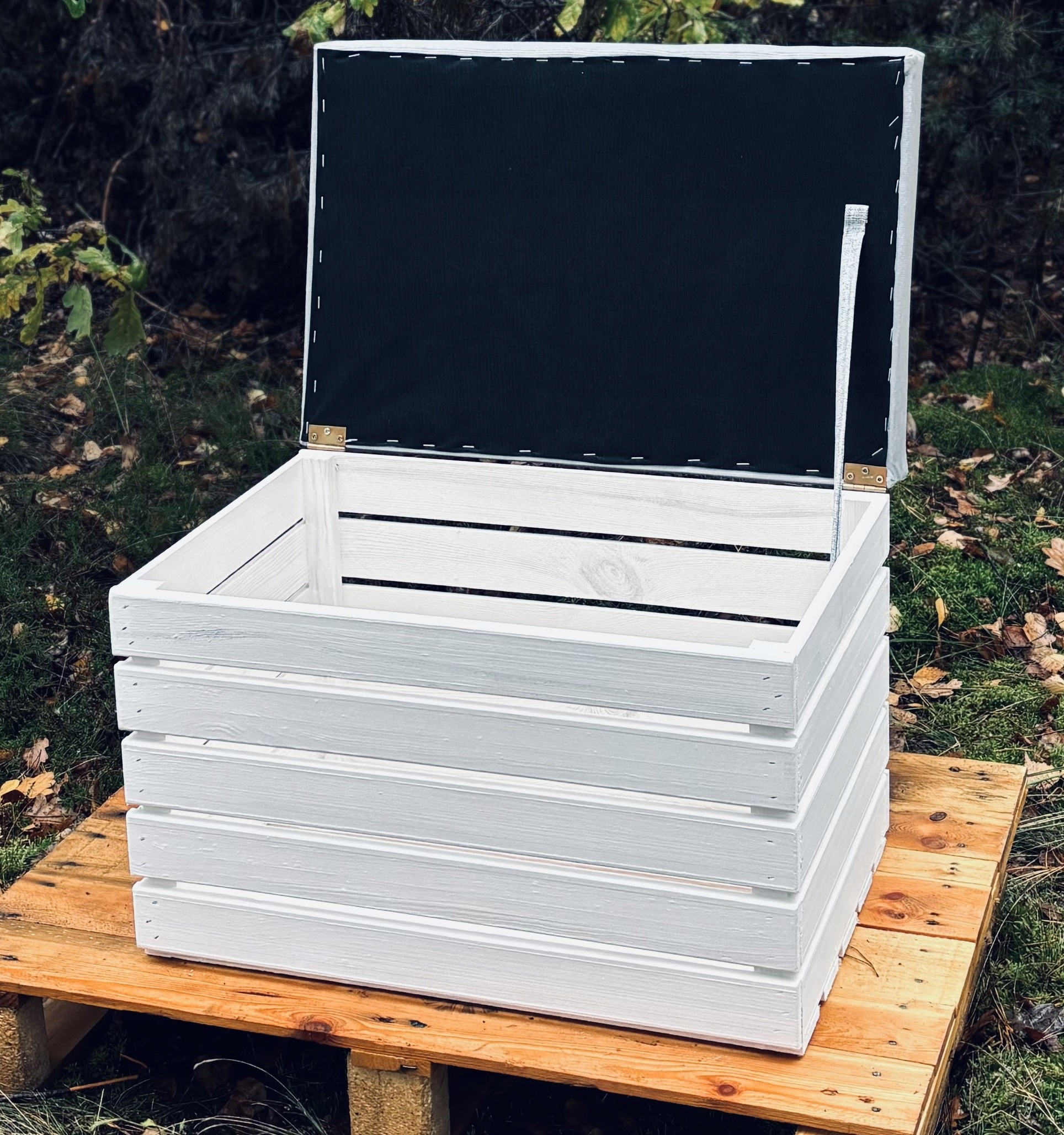 Pufa skrzynia 90x40x45 schowek pojemnik kufer PUF Typ tapicerowana