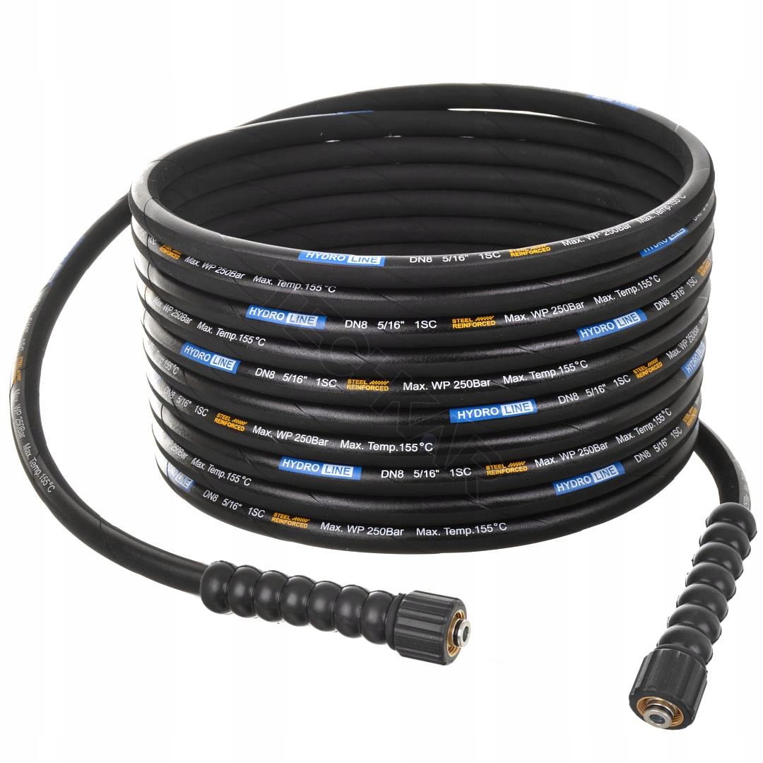 Hadice pro vysokotlaké čističe Techkar 250 bar DN8 1SC M22-M22 15 m