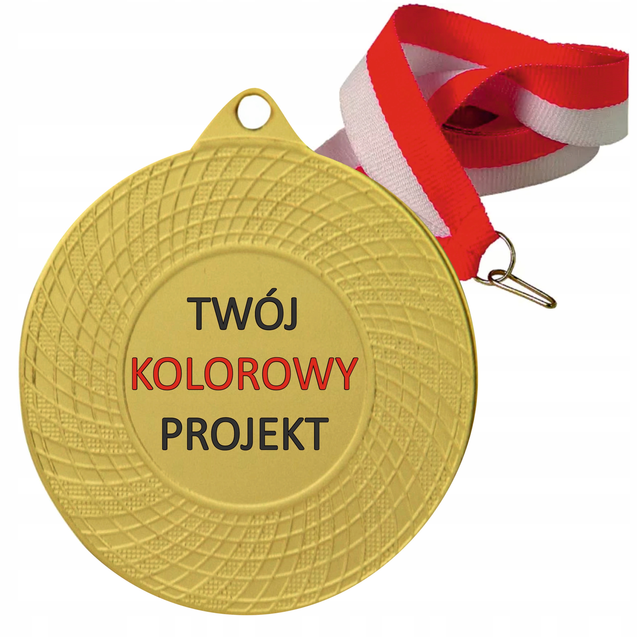 

Złoty Medal Z Nadrukiem 50mm