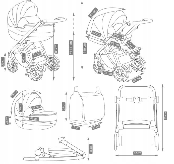 CAMARELO ZEO wózek 3w1 Maxi-Cosi CITI Model ZEO