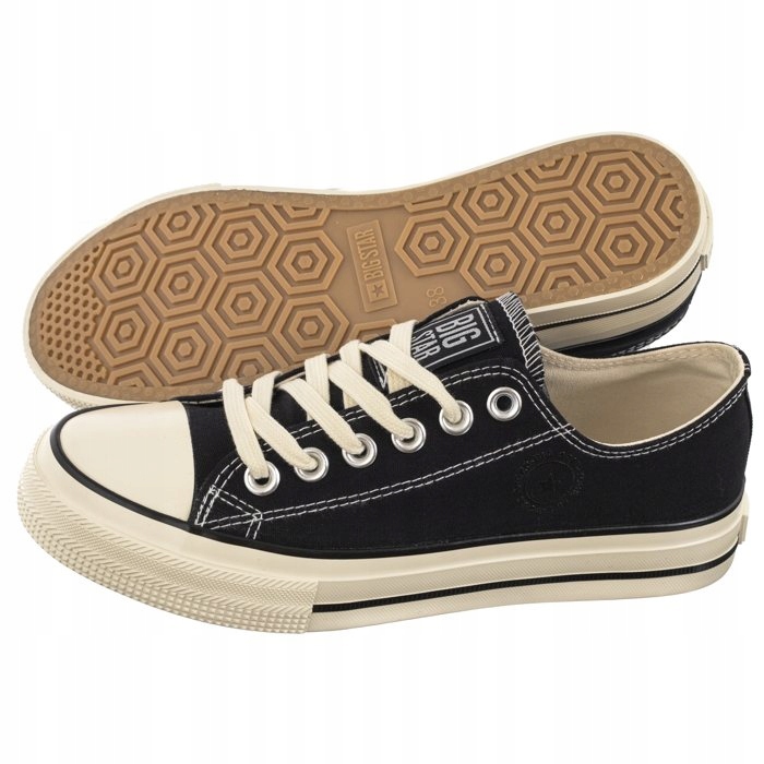 Tenisky Dámské Šněrovací Big Star Černé NN274269