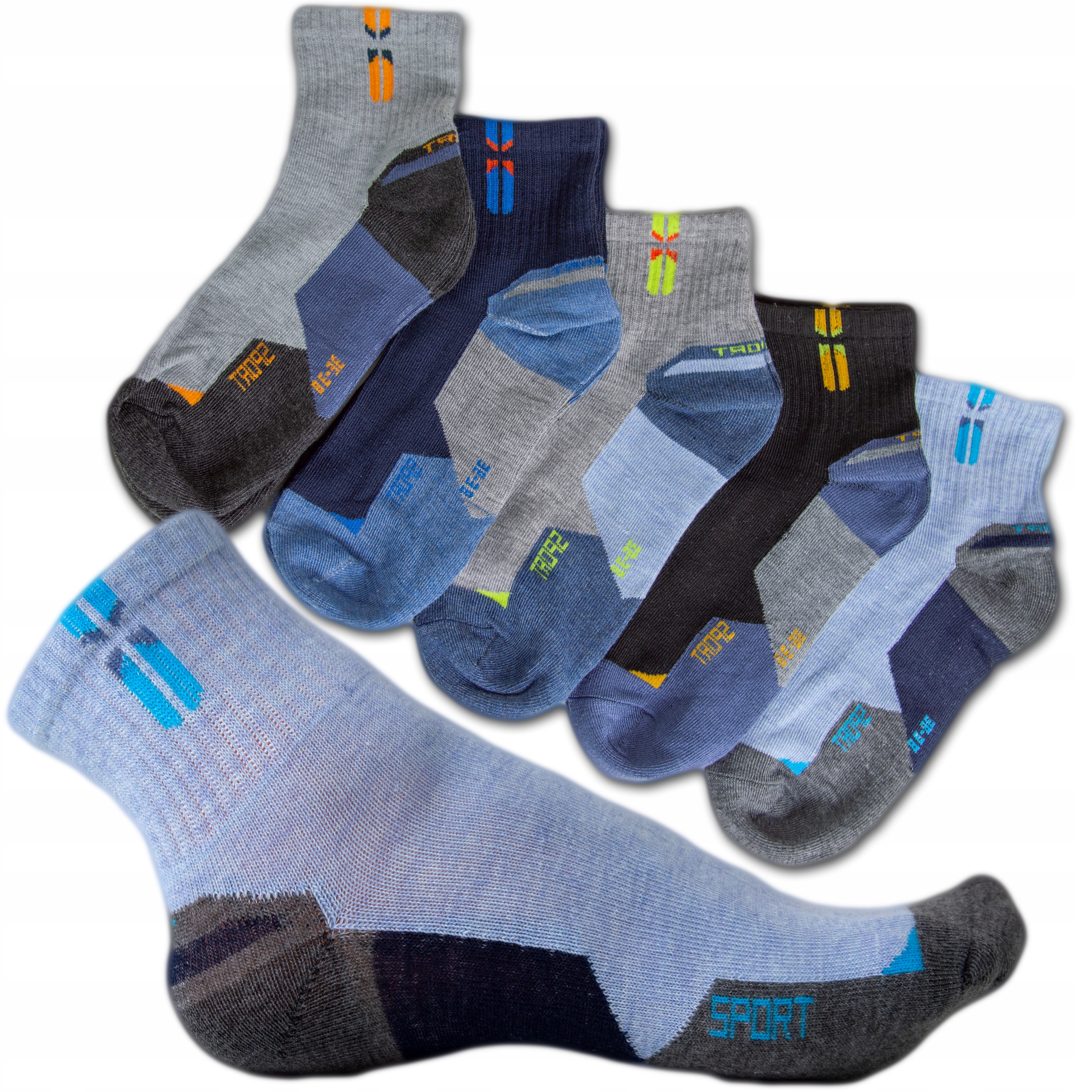 

5X Skarpety Skarpetki Bawełna chłopięce 33-35