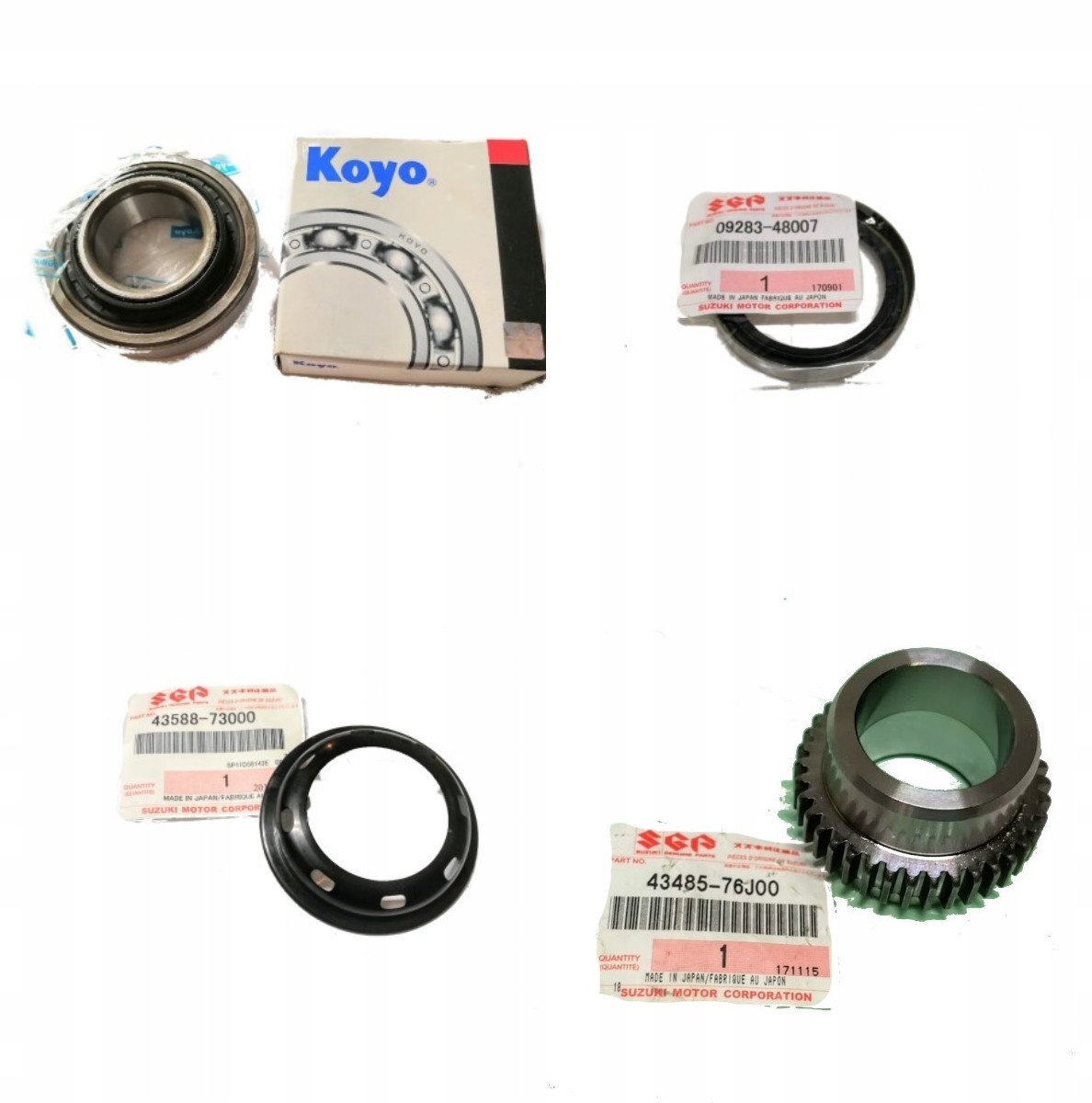 Zestaw łożysko półosi tył ABS Jimny Oryginał