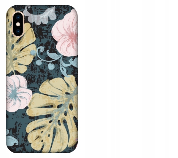 

Etui pokrowiec iPhone Xs Max Liscie tropikalny wzó