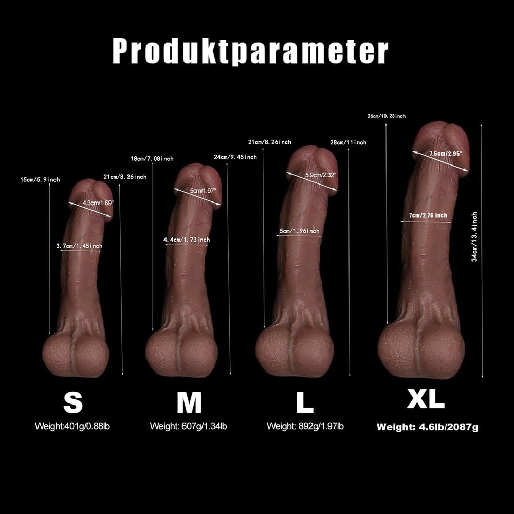 Realistyczny Dildo XL Silikonowy z Przyssawką dla Dorosłych — miniatura 2