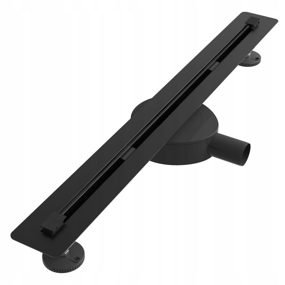 Proline 70 cm čierny lineárny odtok pod dosku z ocele Gamma