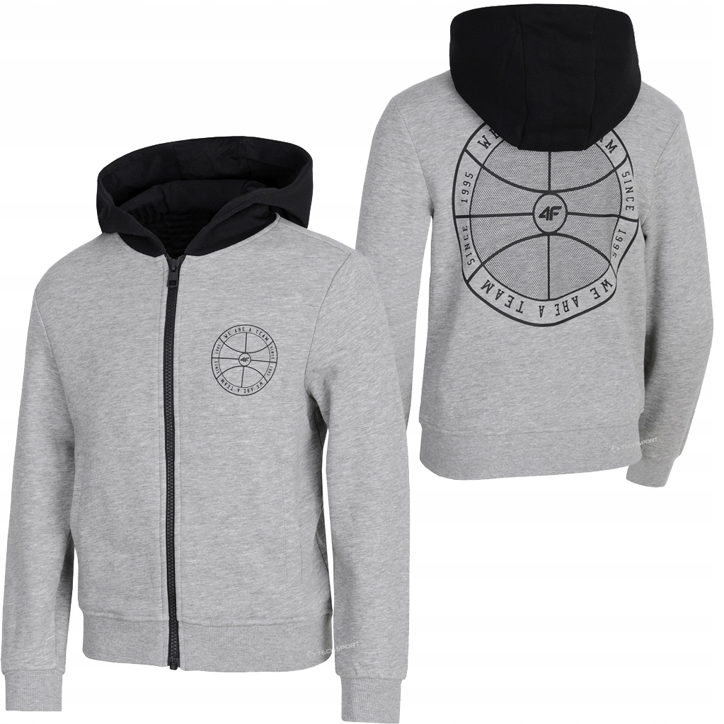 

4F Chłopięca Bluza Rozpinana Z Kapturem rozm 158