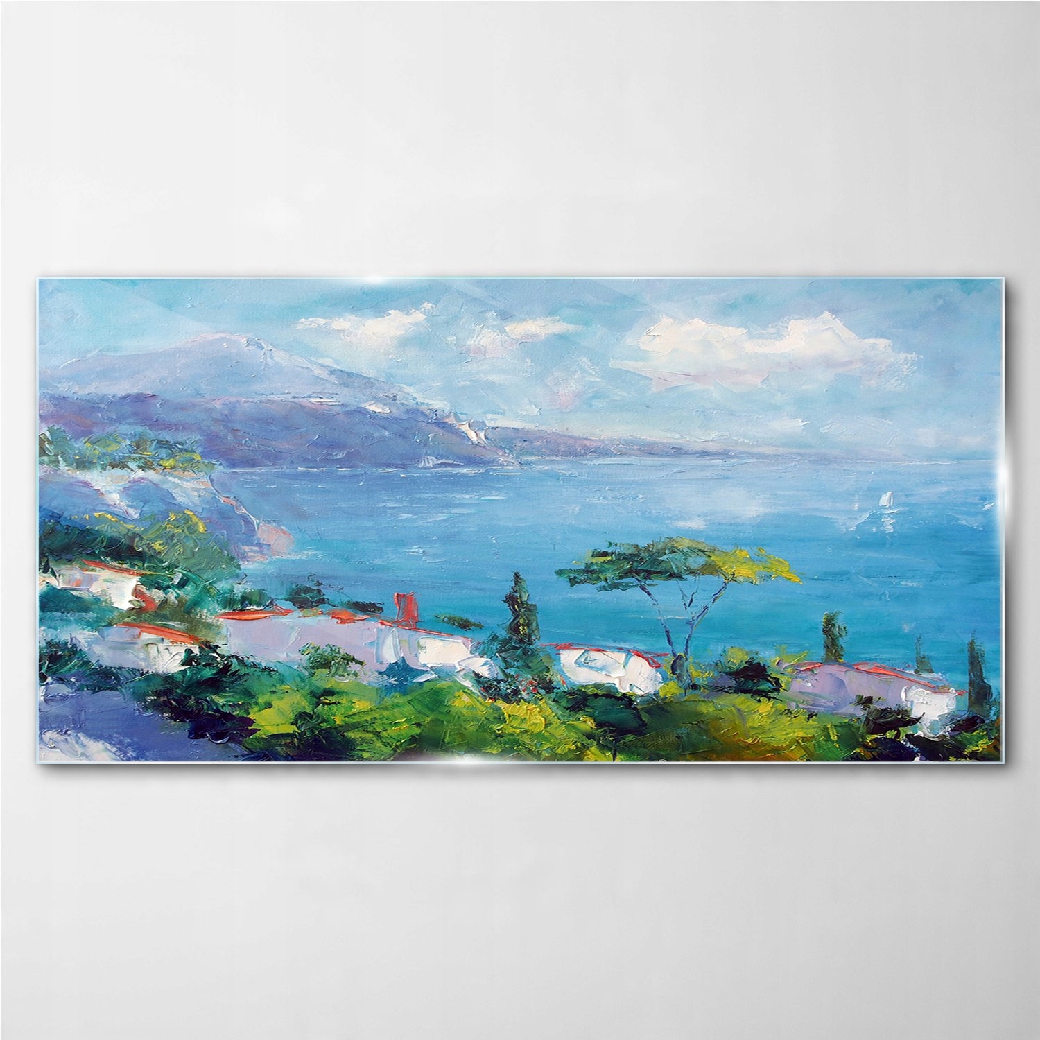 

Obraz szklany Morze góry morze niebieski 140x70 cm