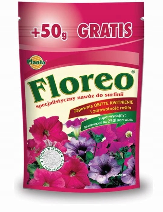 

Nawóz specjalistyczny do Surfinii Floreo 250G