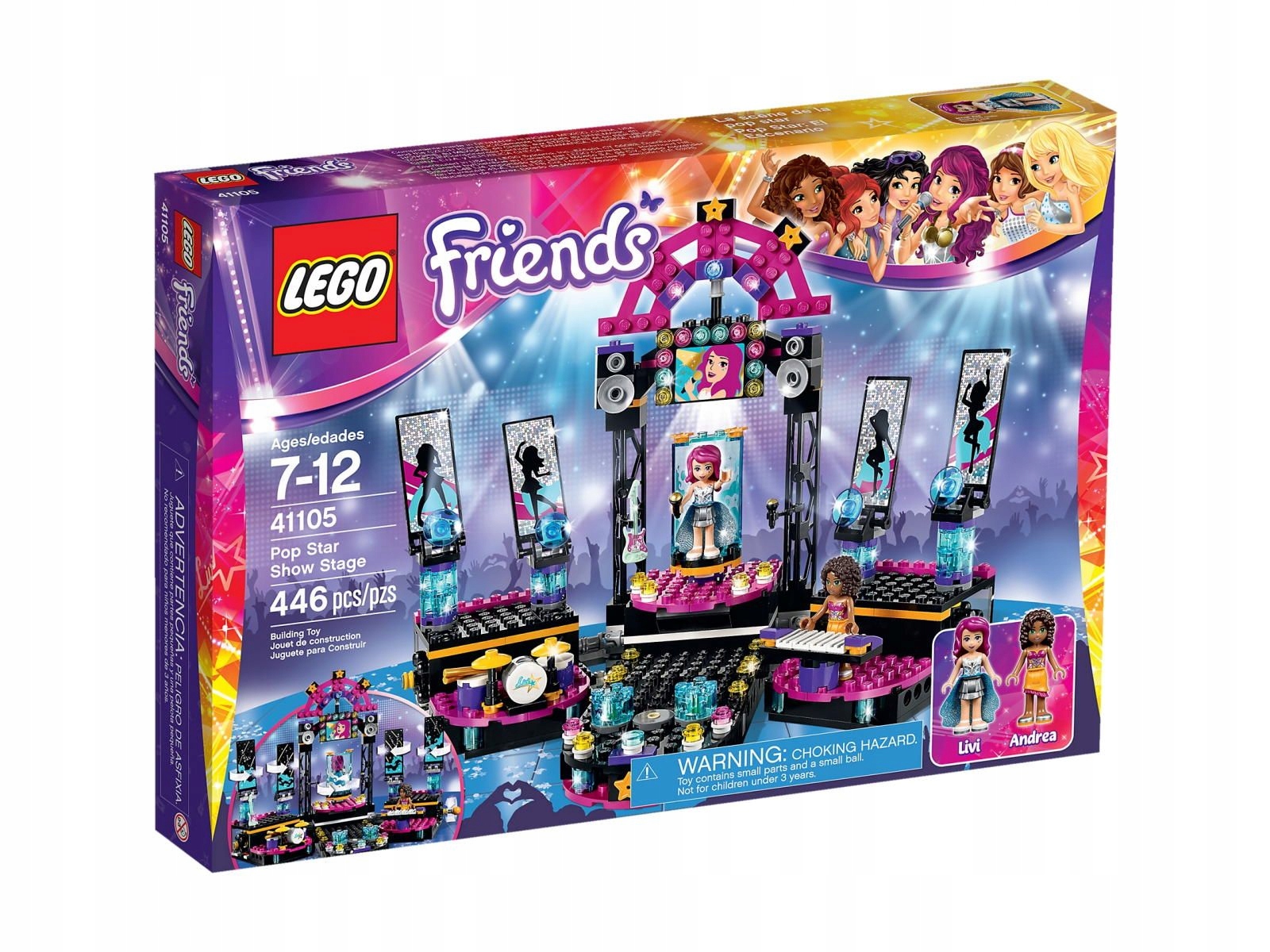 Lego Friends 41105 Scéna popové hvězdy Nové