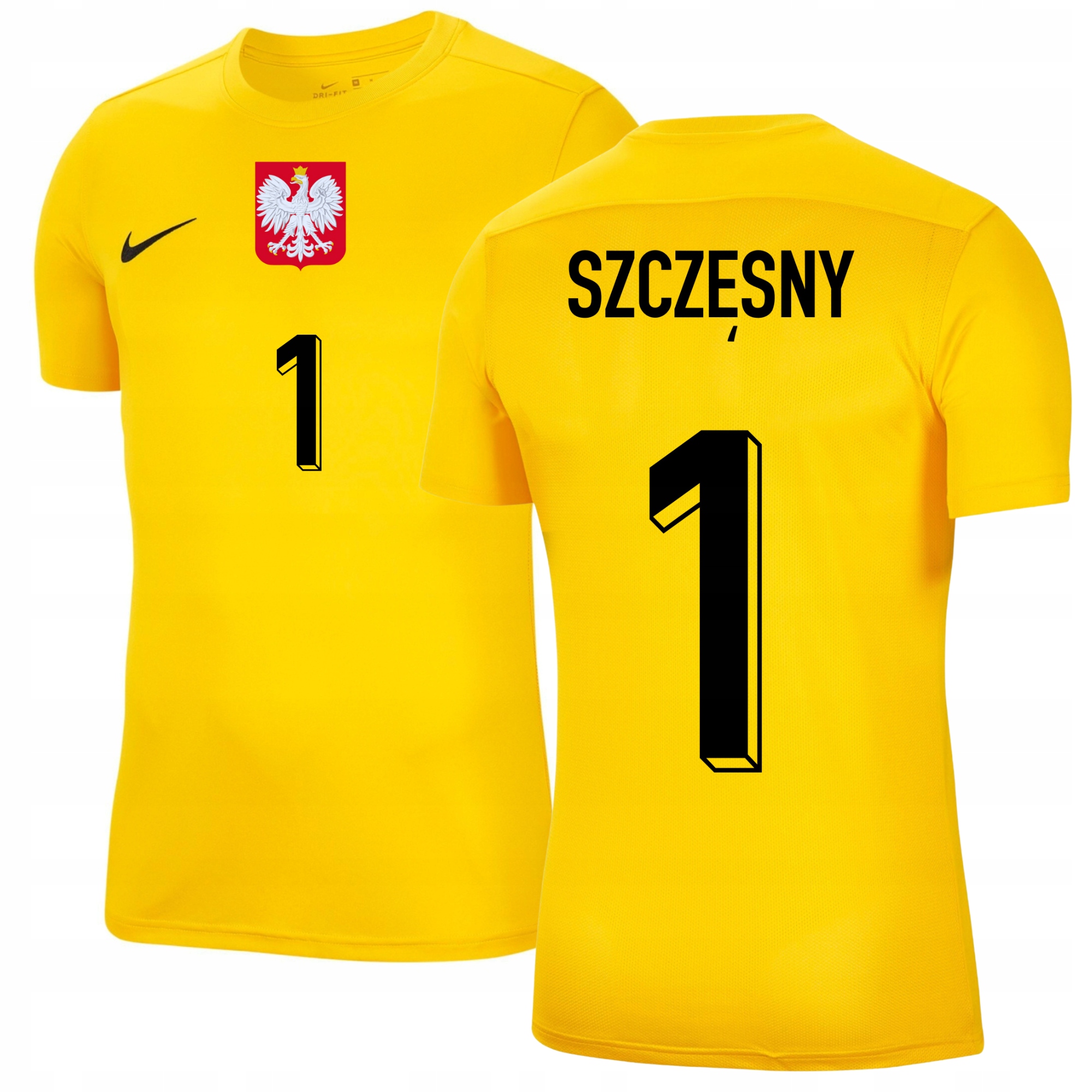 Nike koszulka POLSKA Polski junior nadruk 128-137 Szczęsny bramkarska Marka Nike
