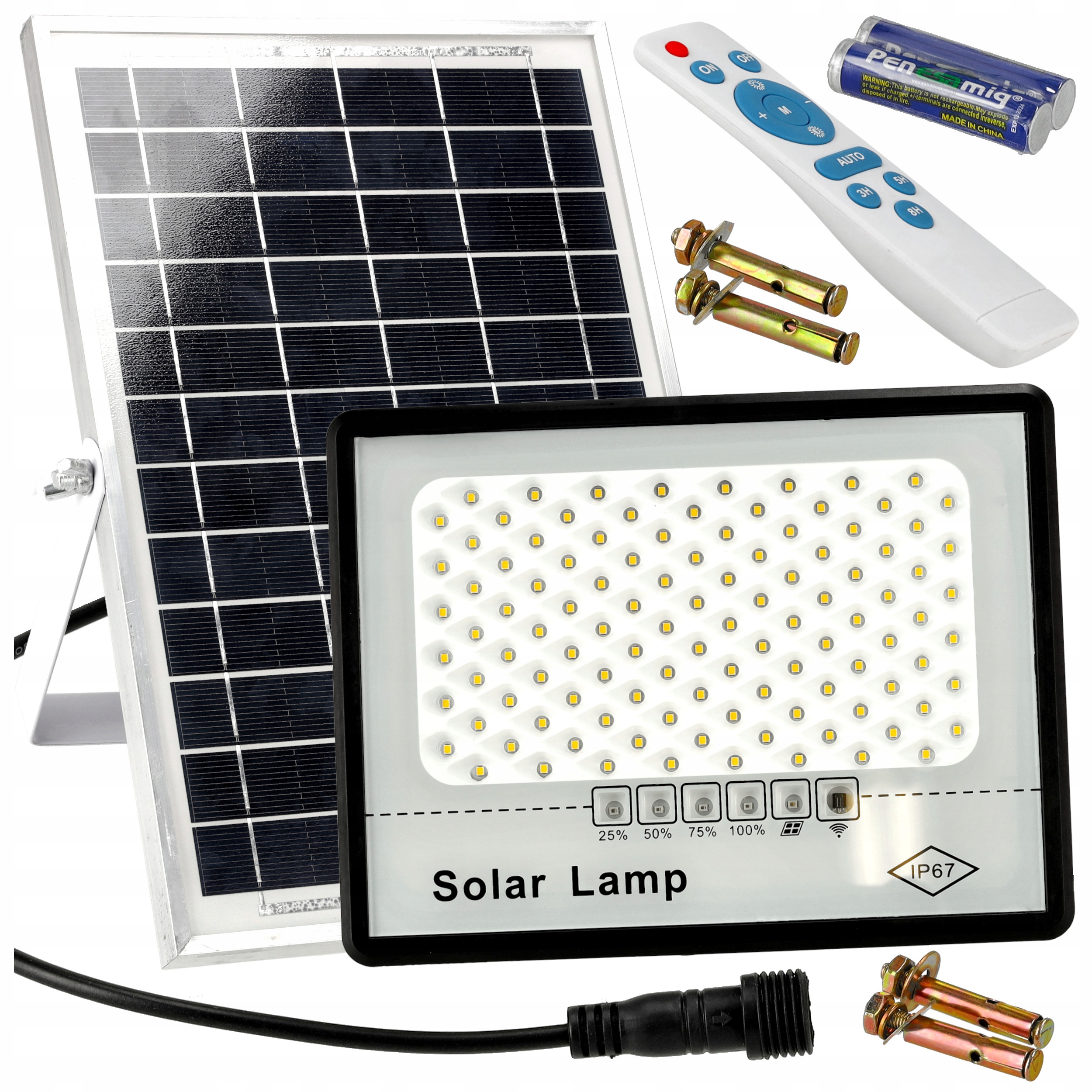 

Halogen Solarny Z Czujnikiem Zmierzchu 100W Pilot